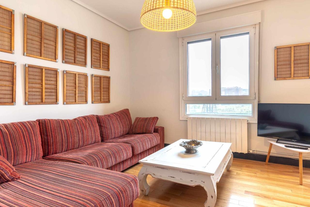Apartamento Kuia Con Vistas Frontales A La Ria De Bilbao Cerca Del Metro Erandio Ngoại thất bức ảnh